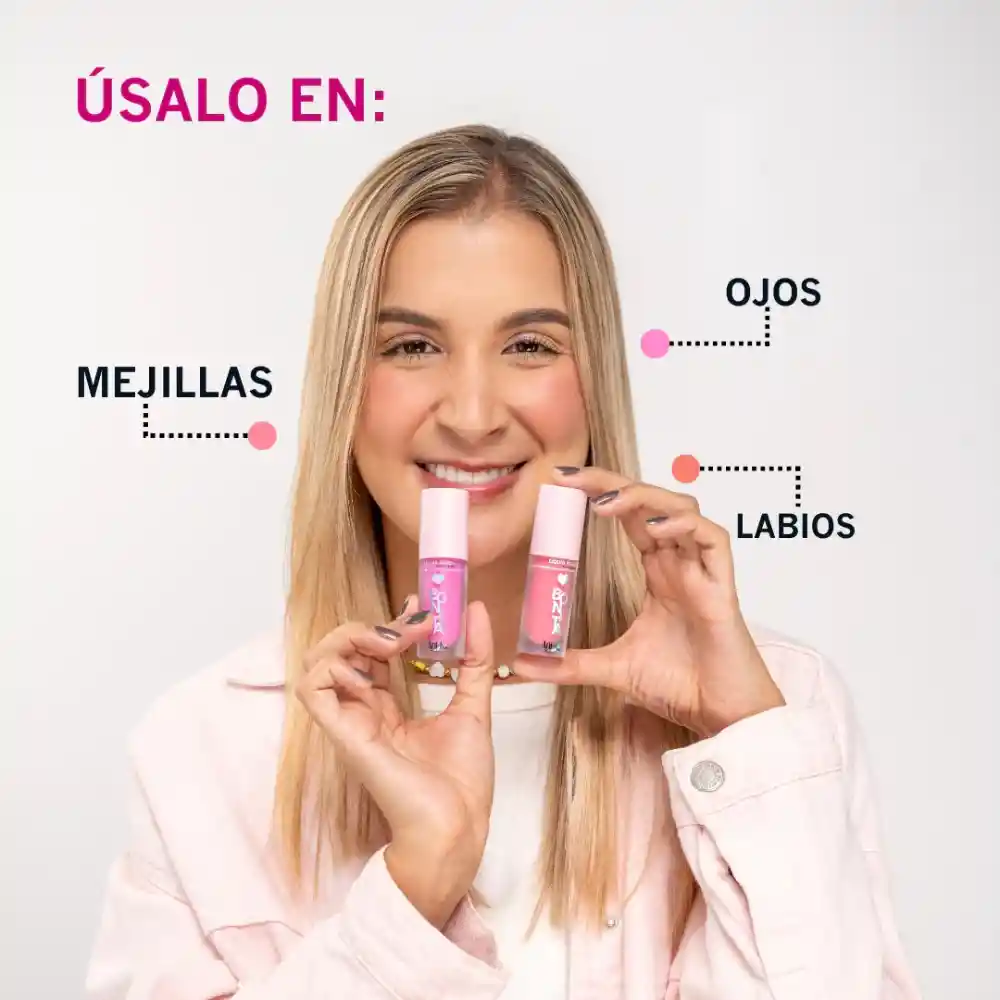 Rubor Liquido Ani-k Bonita Tono 01 Lily 5 Ml