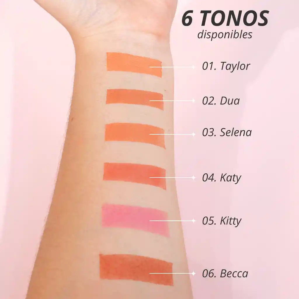 Rubor Liquido Ani-k Bonita Tono 01 Lily 5 Ml