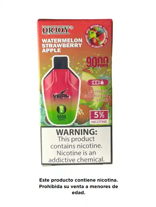 Viral 9.000 Puffs Watermelon Strawberry Apple