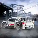 Carro Deportivo Bloques Armables 420 P Control Remoto Color Blanco
