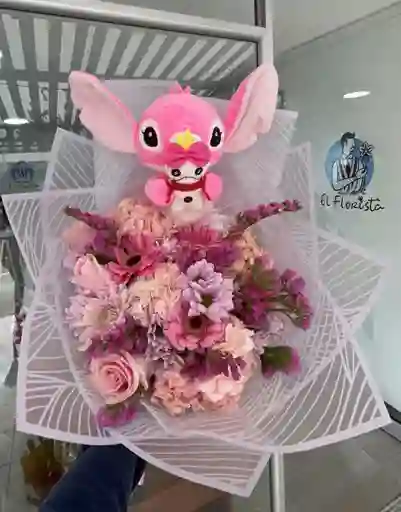 Ramo Lilo Y Stitch Rosado