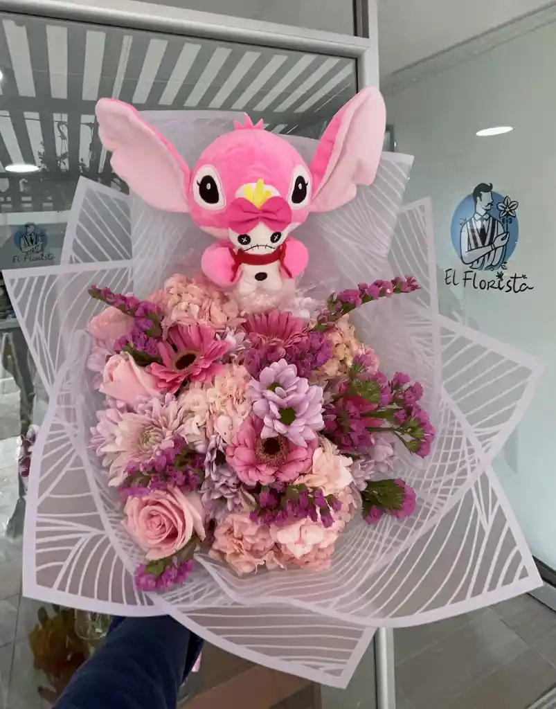 Ramo Lilo Y Stitch Rosado