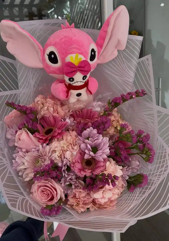 Ramo Lilo Y Stitch Rosado