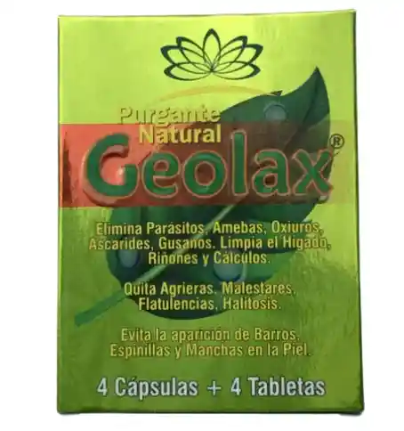 Geolax – Purgante Natural (4 Cápsulas + 4 Tabletas)