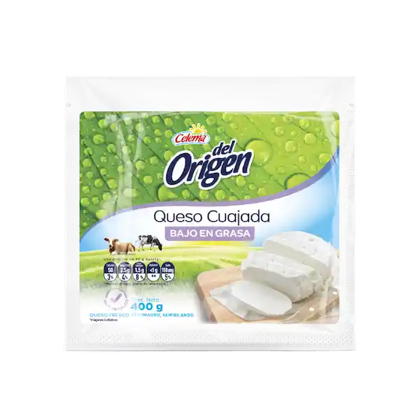 Del Origen Queso Cuajada Bajo en Grasa