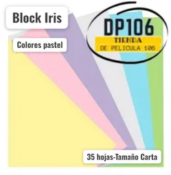Block Iris Hojas Pastel X 35 Hojas