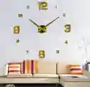 Reloj De Pared 1 Metro Color Plateado, Dorado, Negro