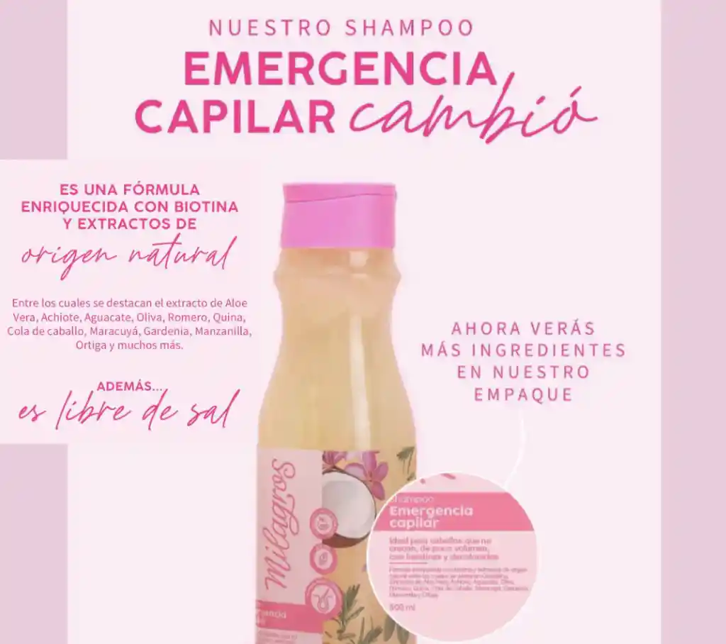Shampoo Emergencia Capilar - 450 Ml