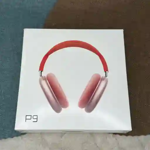 Diademas P9 Roja / Conexion Bluetooth / Auxiliar / Micro Sd / Radio / Audifonos