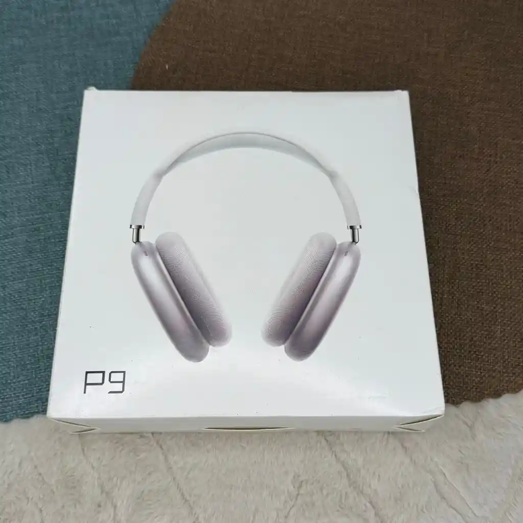 Diademas P9 Gris Con Blanco / Conexion Bluetooth / Auxiliar / Micro Sd / Radio