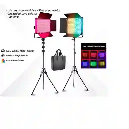 Luz Led/rgb De Estudio Profesional