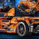 Automóvil Deportivo Armable Bloques A Control Remoto 408 Pcs Color Naranja