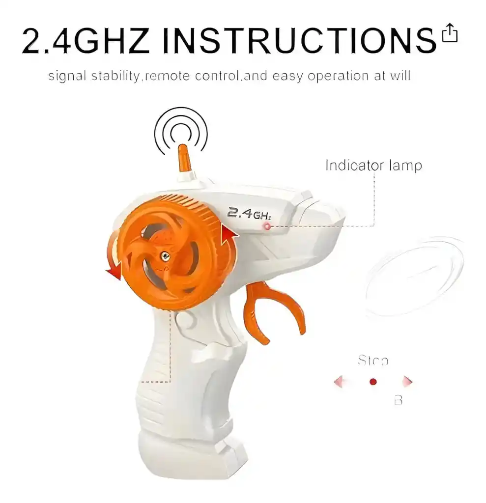 Automóvil Deportivo Armable Bloques A Control Remoto 408 Pcs Color Naranja