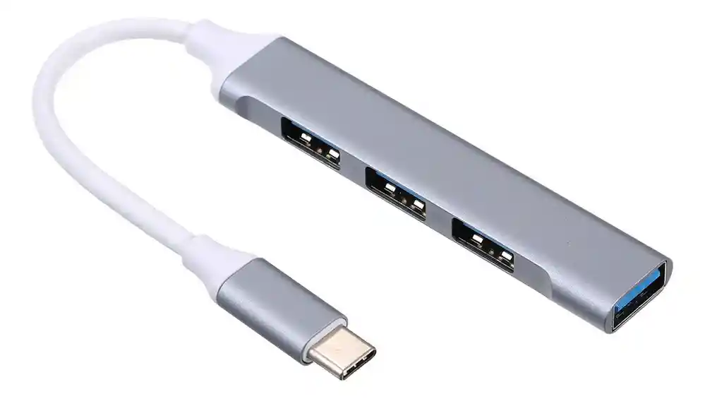 Adaptador Tipo C De Hub A Usb 4 En 1 Con Puertos