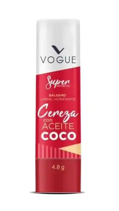 Balsamo Labial Hidratante Vogue Cereza Con Aceite Coco