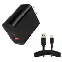 Cargador Usb A - Tipo C 38w Carga Super Rapida Naisu Ns-w38