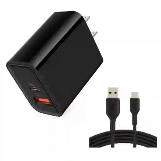 Cargador Usb A - Tipo C 38w Carga Super Rapida Naisu Ns-w38
