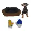 Cama Grande Impermeable Mas Guante Marron