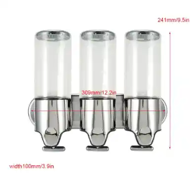 Dispensador De Jabon X3 Para Baño