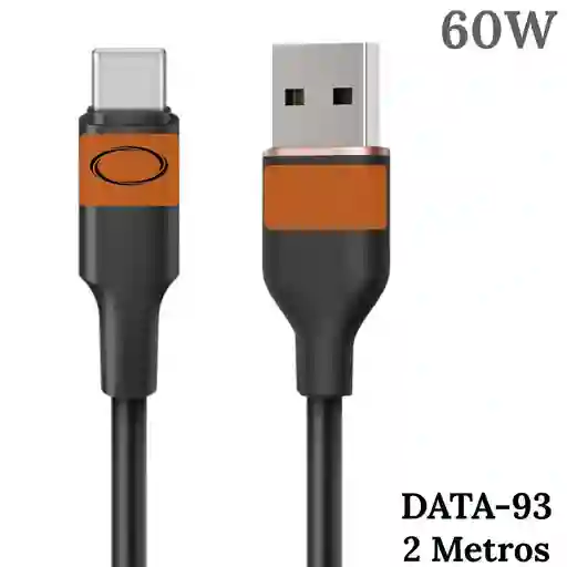 Cable Usb A Tipo C 2 Metros 60w Alta Calidad Innovall Data-93