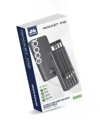 Power Bank Movisun 10000 Mah Rocket P12