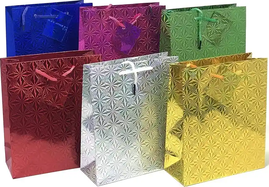 Bolsa Regalo Holografica 42x27 Medidas