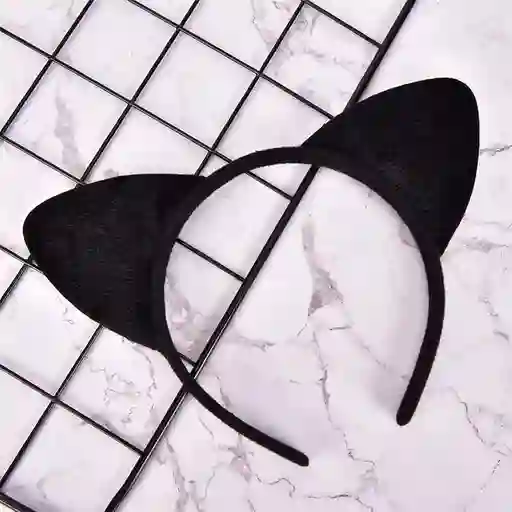 Diadema De Felpa Orejas Gato Negro, Balaca Orejas Gatito Cosplay Halloween