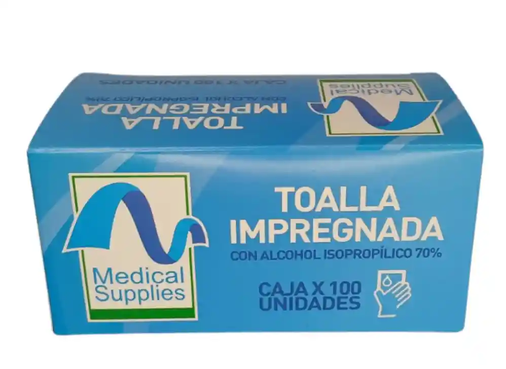 Toalla Impregnada Con Alcohol X100