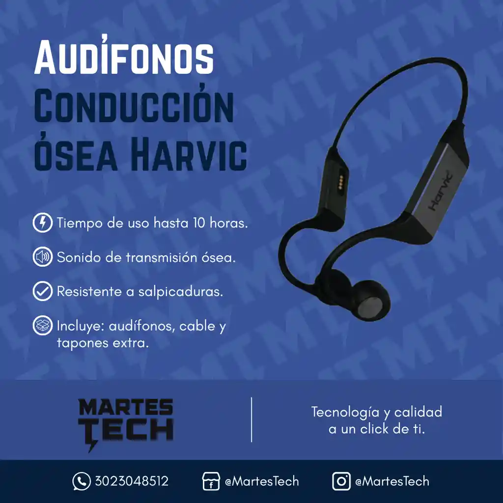 Audífonos Conducción Ósea Harvic