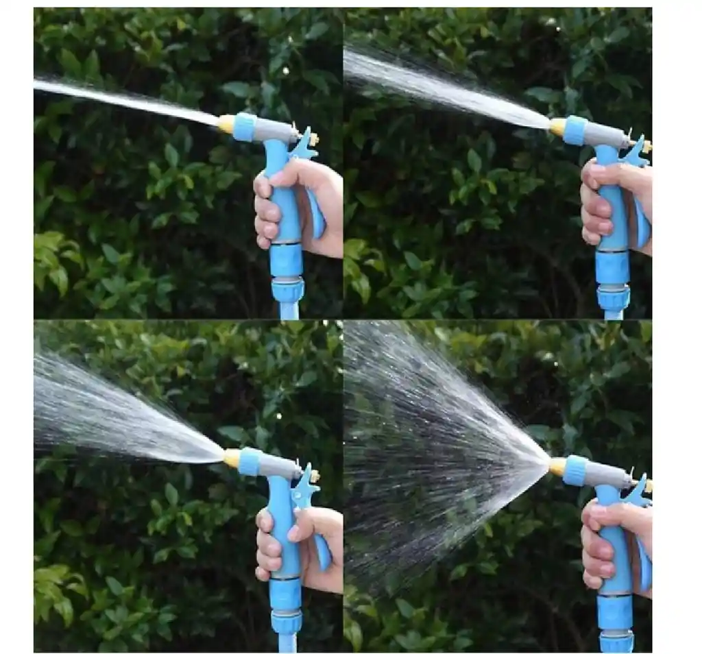 Boquilla Ajustable Para Manguera Con Juego De Conectores