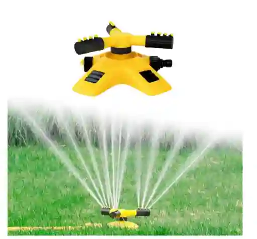 Aspersor Giratorio 360 Rotacion Automatica Rociador Para Jardin