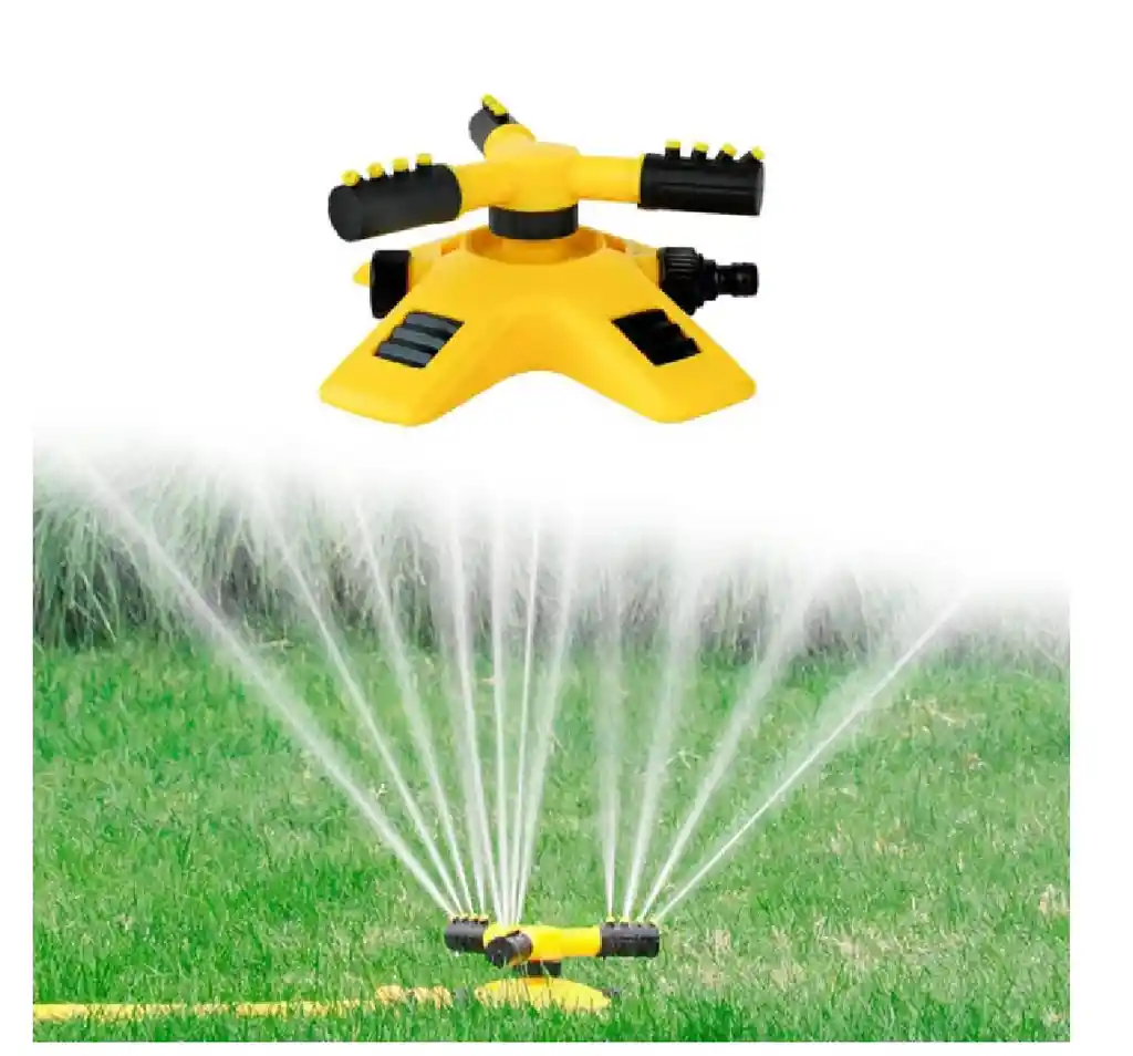 Aspersor Giratorio 360 Rotacion Automatica Rociador Para Jardin