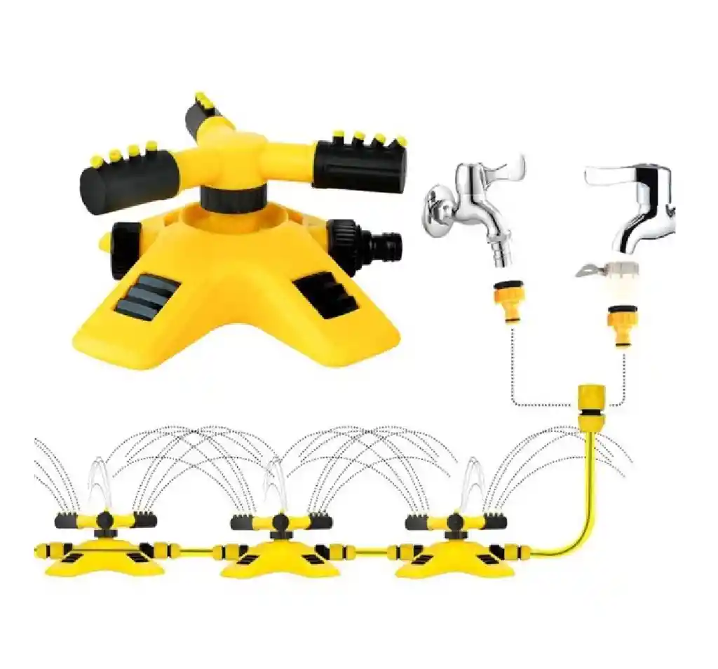 Aspersor Giratorio 360 Rotacion Automatica Rociador Para Jardin