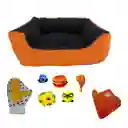 Cama Grande Impermeable Mas Cobija Grande Mas Guante Mas Juguete Naranja