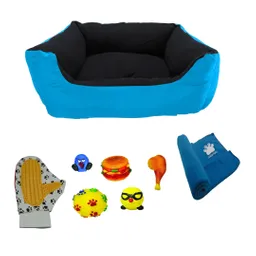 Cama Grande Impermeable Mas Cobija Grande Mas Guante Mas Juguete Celeste