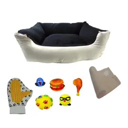 Cama Grande Impermeable Mas Cobija Grande Mas Guante Mas Juguete Beige
