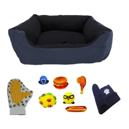 Cama Grande Impermeable Mas Cobija Grande Mas Guante Mas Juguete Azul Oscuro
