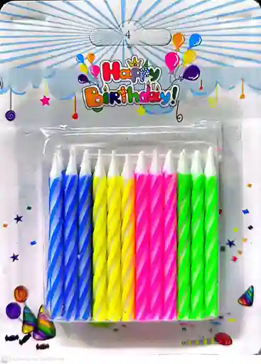 Vela Sencilla X24 Colores Hx 04