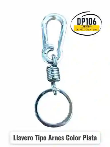 Llavero Tipo Arnes Color Plata