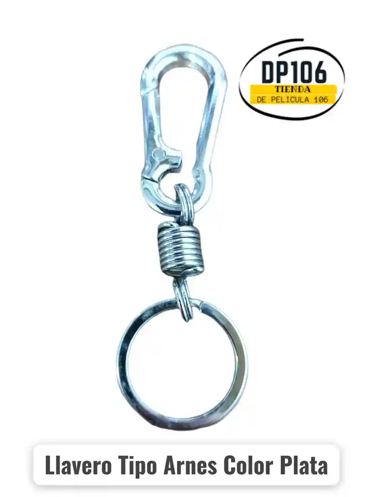 Llavero Tipo Arnes Color Plata