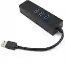 Hub Usb Tipo C » 3 Puertos Usb 3.0 + 1 Ethernet Rj45 Gigabit