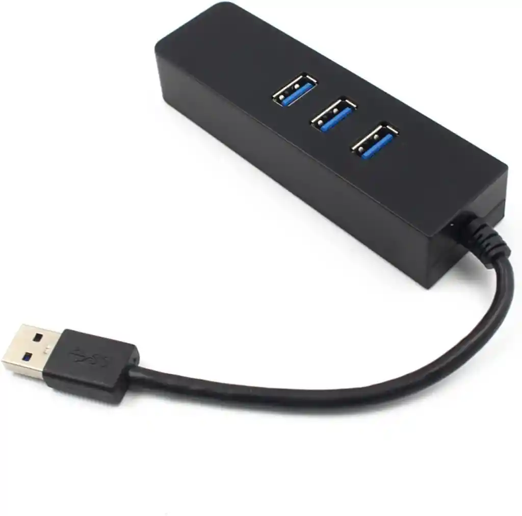 Hub Usb Tipo C » 3 Puertos Usb 3.0 + 1 Ethernet Rj45 Gigabit