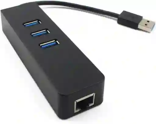 Hub Usb Tipo C » 3 Puertos Usb 3.0 + 1 Ethernet Rj45 Gigabit