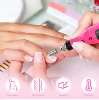 Set Pulidor De Uñas Electrico Portatil