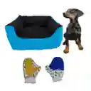 Cama Gigante Impermeable Mas Guante Celeste