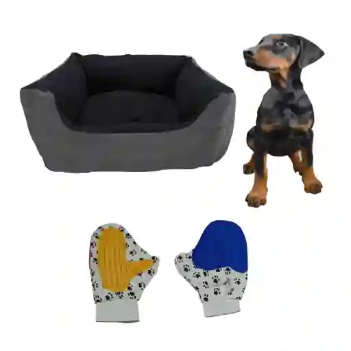 Cama Gigante Impermeable Mas Guante Gris