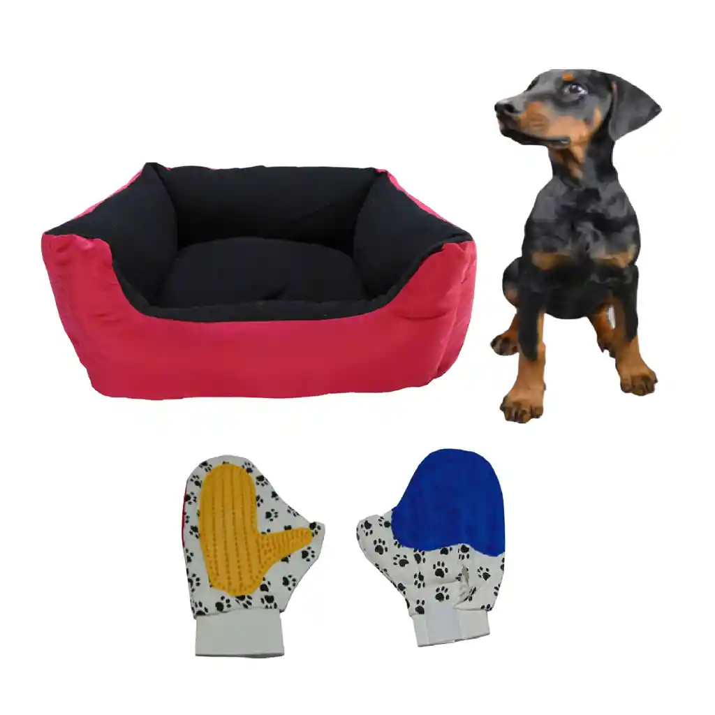 Cama Gigante Impermeable Mas Guante Rojo