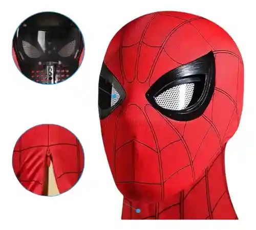 Mascara Led Spiderman Parpadea Hombre Araña