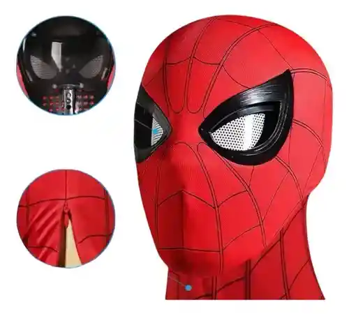 Mascara Led Spiderman Parpadea Hombre Araña