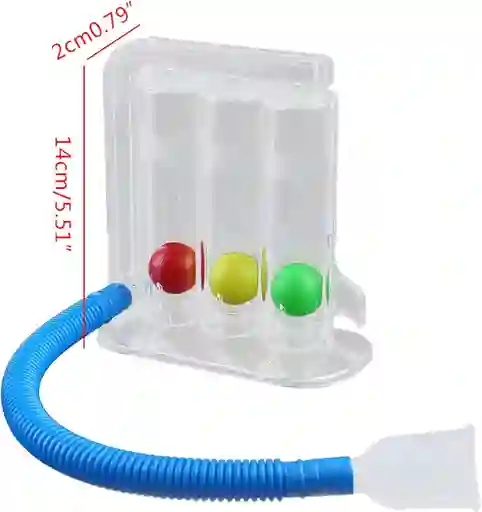 Espirometro Spirometer 3 Bolas Terapia Respiratoria Pulmonar Bolitas